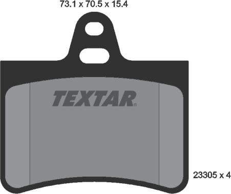 Textar 2330501 - Тормозные колодки, дисковые, комплект abcparts.ee