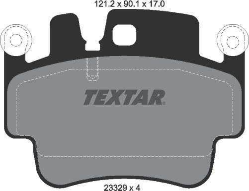 Textar 2332902 - Тормозные колодки, дисковые, комплект abcparts.ee
