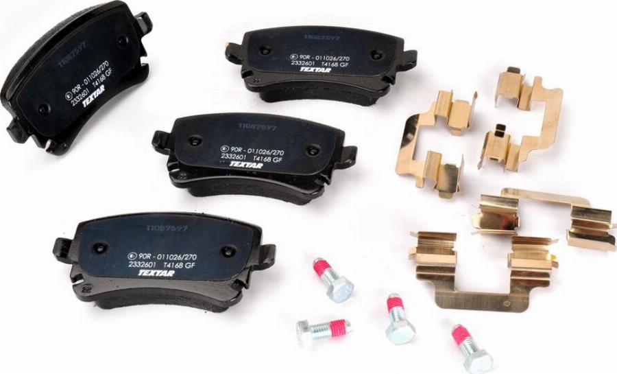 Textar 2332601 - Тормозные колодки, дисковые, комплект abcparts.ee