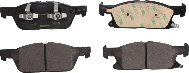 Textar 2241201 - Тормозные колодки, дисковые, комплект abcparts.ee