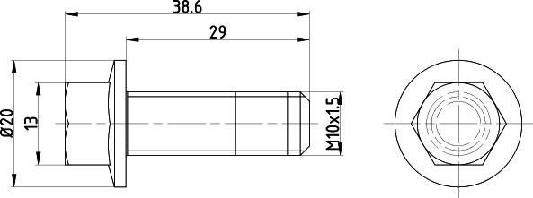 Textar TPM0017 - Болт, диск тормозного механизма abcparts.ee