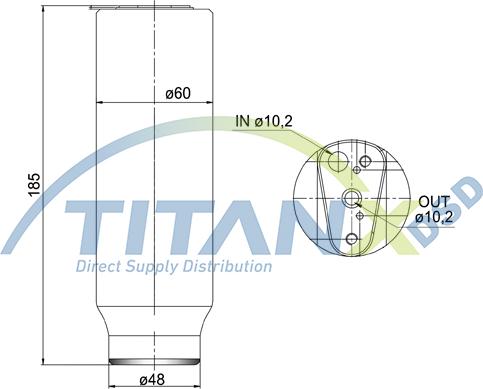 TITANX DR359001 - Осушитель, кондиционер abcparts.ee