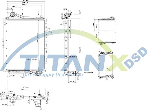 TITANX IX129006 - Интеркулер, теплообменник турбины abcparts.ee