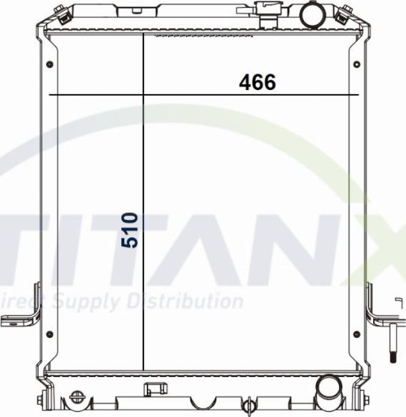 TITANX RD709030 - Радиатор, охлаждение двигателя abcparts.ee