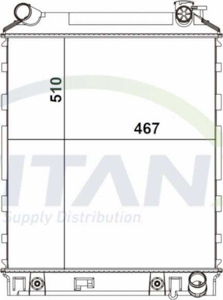 TITANX RD709029 - Радиатор, охлаждение двигателя abcparts.ee