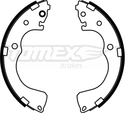 TOMEX brakes TX 22-99 - Комплект тормозных колодок, барабанные abcparts.ee