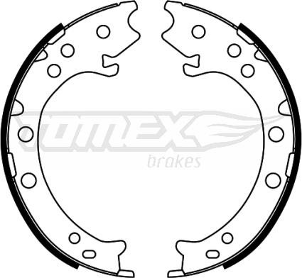 TOMEX brakes TX 22-52 - Комплект тормозных колодок, барабанные abcparts.ee