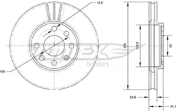 TOMEX brakes TX 70-17 - Тормозной диск abcparts.ee