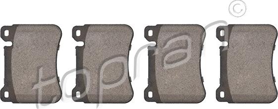 Topran 409 421 - Тормозные колодки, дисковые, комплект abcparts.ee