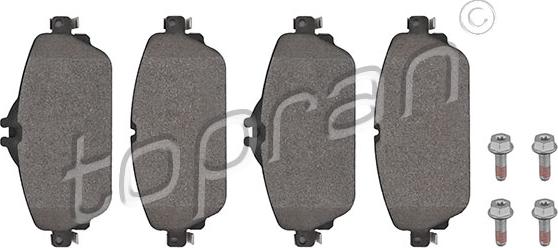 Topran 409 261 - Тормозные колодки, дисковые, комплект abcparts.ee