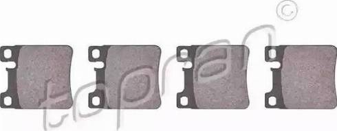 Topran 400 948 - Тормозные колодки, дисковые, комплект abcparts.ee