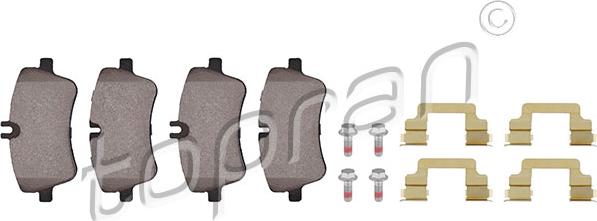 Topran 401 430 - Тормозные колодки, дисковые, комплект abcparts.ee