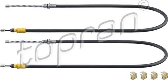 Topran 407 938 - Тросик, cтояночный тормоз abcparts.ee