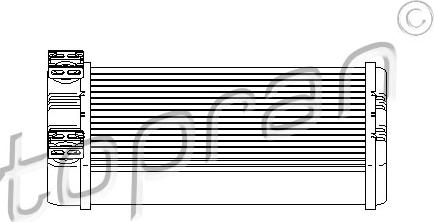Topran 407 754 - Теплообменник, отопление салона abcparts.ee
