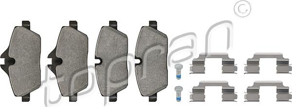 Topran 501 142 - Тормозные колодки, дисковые, комплект abcparts.ee