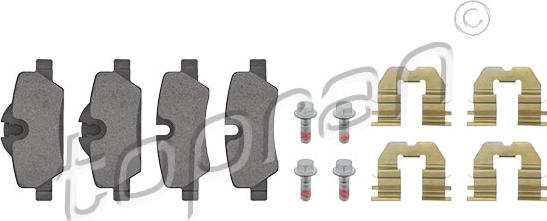 Topran 503 072 - Тормозные колодки, дисковые, комплект abcparts.ee