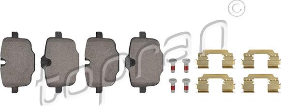 Topran 502 391 - Тормозные колодки, дисковые, комплект abcparts.ee