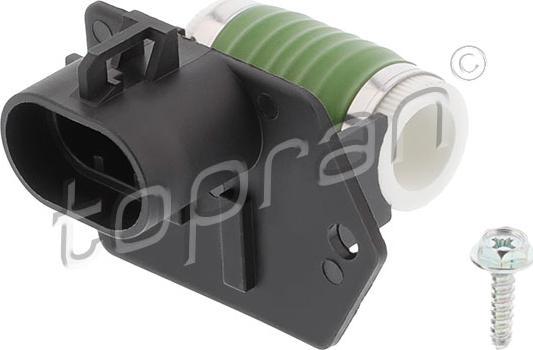 Topran 601 624 - Дополнительный резистор, электромотор - вентилятор радиатора abcparts.ee