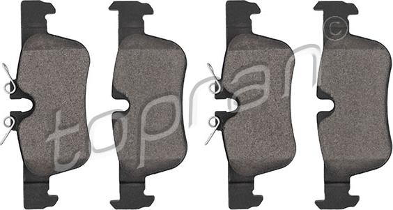 Topran 624 505 - Тормозные колодки, дисковые, комплект abcparts.ee