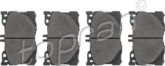 Topran 624 522 - Тормозные колодки, дисковые, комплект abcparts.ee