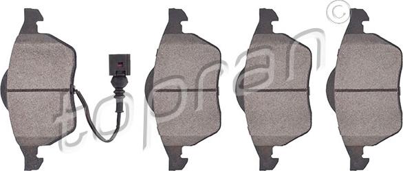 Topran 109 469 - Тормозные колодки, дисковые, комплект abcparts.ee