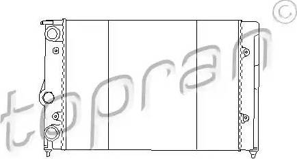 Topran 102 572 - Радиатор, охлаждение двигателя abcparts.ee