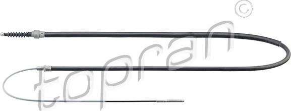 Topran 102 834 - Тросик, cтояночный тормоз abcparts.ee