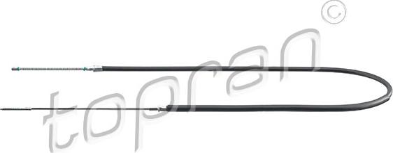 Topran 102 836 - Тросик, cтояночный тормоз abcparts.ee
