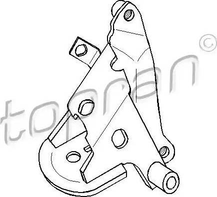 Topran 102 739 - Шарнирный кронштейн, подвеска двигателя abcparts.ee