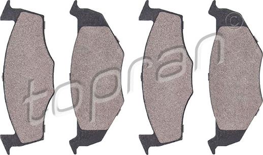 Topran 107 237 - Тормозные колодки, дисковые, комплект abcparts.ee