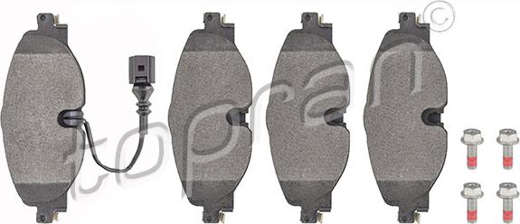 Topran 115 810 - Тормозные колодки, дисковые, комплект abcparts.ee