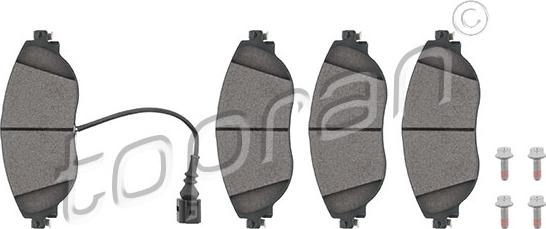 Topran 116 890 - Тормозные колодки, дисковые, комплект abcparts.ee