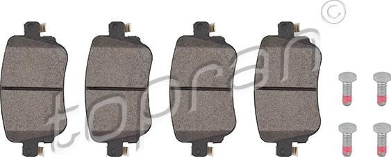 Topran 116 279 - Тормозные колодки, дисковые, комплект abcparts.ee