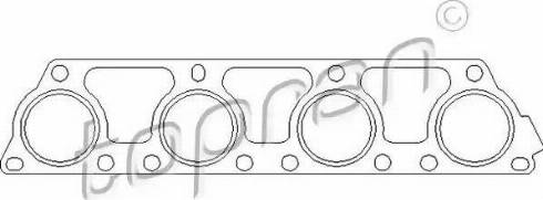 Topran 110 504 - Прокладка, выпускной коллектор abcparts.ee