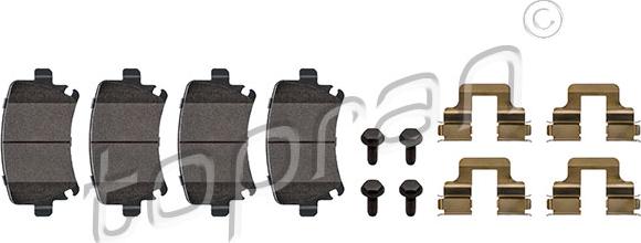 Topran 110 738 - Тормозные колодки, дисковые, комплект abcparts.ee