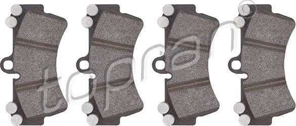 Topran 111 583 - Тормозные колодки, дисковые, комплект abcparts.ee