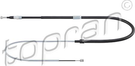 Topran 117 697 - Тросик, cтояночный тормоз abcparts.ee