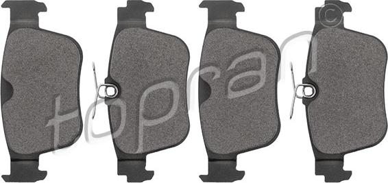 Topran 120 277 - Тормозные колодки, дисковые, комплект abcparts.ee