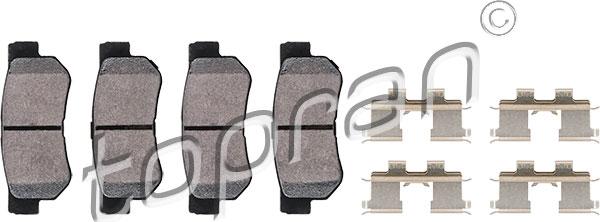 Topran 820 403 - Тормозные колодки, дисковые, комплект abcparts.ee