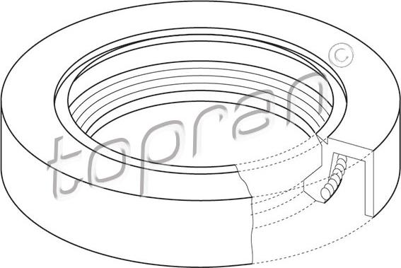 Topran 302 428 - Уплотняющее кольцо, распредвал abcparts.ee