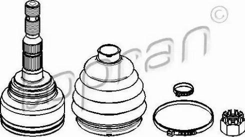 Topran 206 813 - Комплект ШРУСа, приводной вал, шарнир abcparts.ee