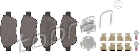 Topran 208 557 - Тормозные колодки, дисковые, комплект abcparts.ee