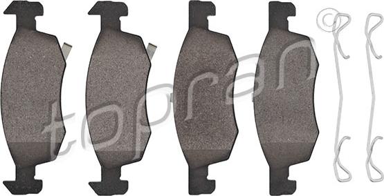 Topran 208 803 - Тормозные колодки, дисковые, комплект abcparts.ee