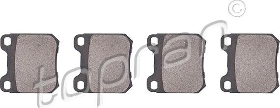 Topran 202 457 - Тормозные колодки, дисковые, комплект abcparts.ee