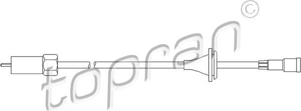 Topran 202 220 - Тросик спидометра abcparts.ee