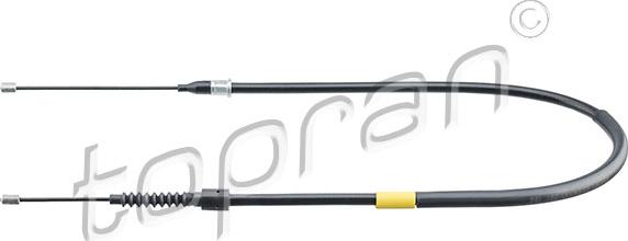 Topran 207 190 - Тросик, cтояночный тормоз abcparts.ee