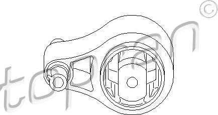 Topran 207 765 - Подушка, опора, подвеска двигателя abcparts.ee