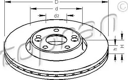 Topran 700 645 - Тормозной диск abcparts.ee