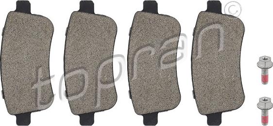 Topran 701 675 - Тормозные колодки, дисковые, комплект abcparts.ee