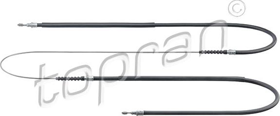 Topran 721 663 - Тросик, cтояночный тормоз abcparts.ee